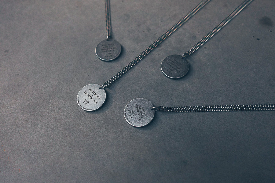 Gunmetal Round Necklace - Accessories by The Commandment Co, The Commandment Co , Singapore Christian gifts shop