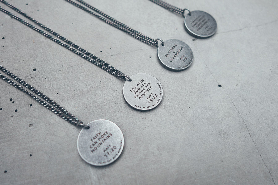 Gunmetal Round Necklace - Accessories by The Commandment Co, The Commandment Co , Singapore Christian gifts shop