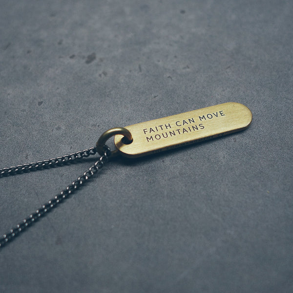 Brass Bar Necklace - Accessories by The Commandment Co, The Commandment Co , Singapore Christian gifts shop