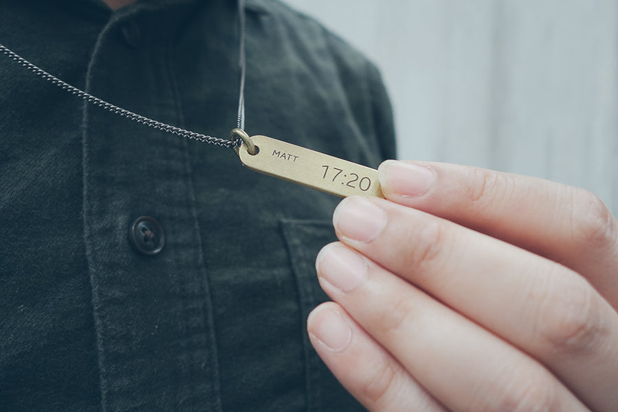 Brass Bar Necklace - Accessories by The Commandment Co, The Commandment Co , Singapore Christian gifts shop