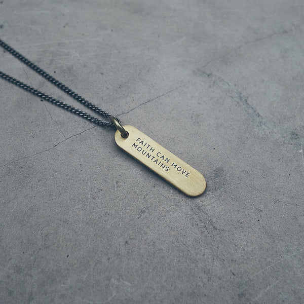 Brass Bar Necklace - Accessories by The Commandment Co, The Commandment Co , Singapore Christian gifts shop