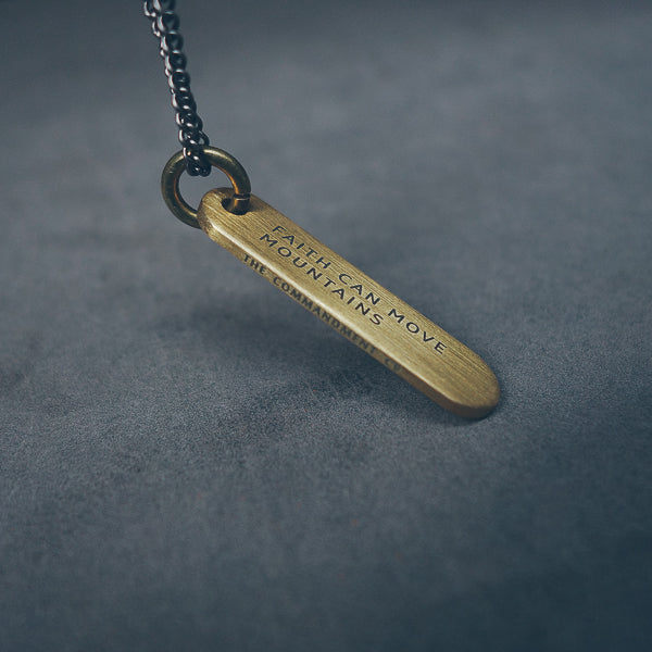 Brass Bar Necklace - Accessories by The Commandment Co, The Commandment Co , Singapore Christian gifts shop