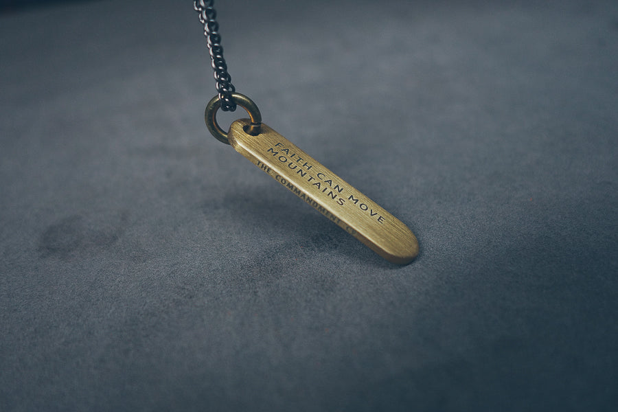 Brass Bar Necklace - Accessories by The Commandment Co, The Commandment Co , Singapore Christian gifts shop