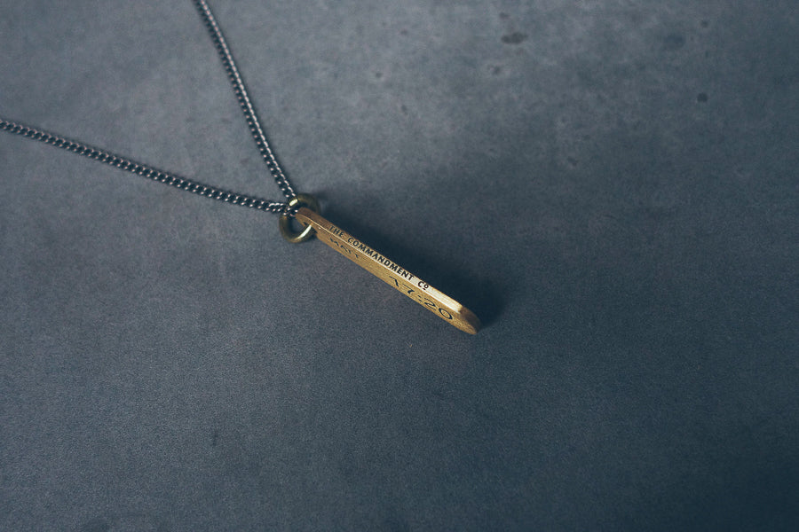 Brass Bar Necklace - Accessories by The Commandment Co, The Commandment Co , Singapore Christian gifts shop