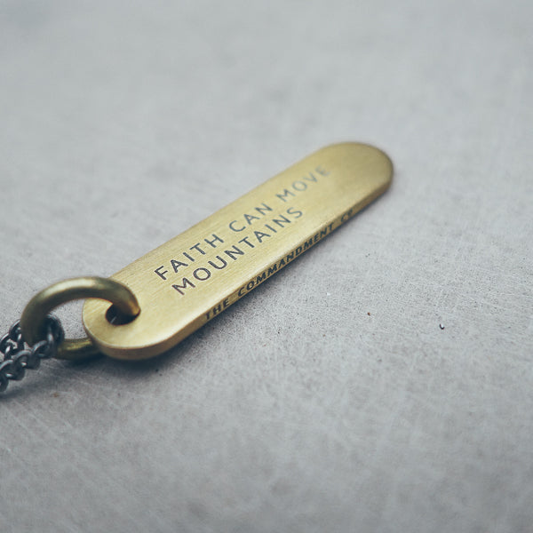 Brass Bar Necklace - Accessories by The Commandment Co, The Commandment Co , Singapore Christian gifts shop