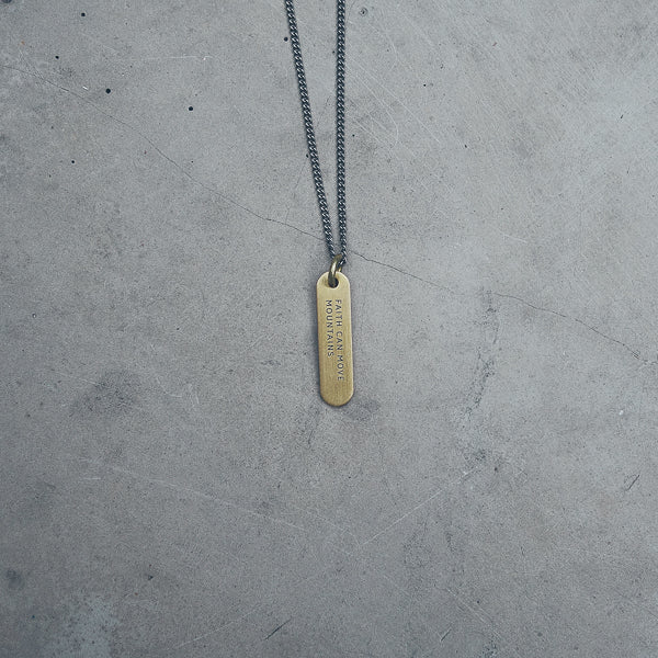 Brass Bar Necklace - Accessories by The Commandment Co, The Commandment Co , Singapore Christian gifts shop