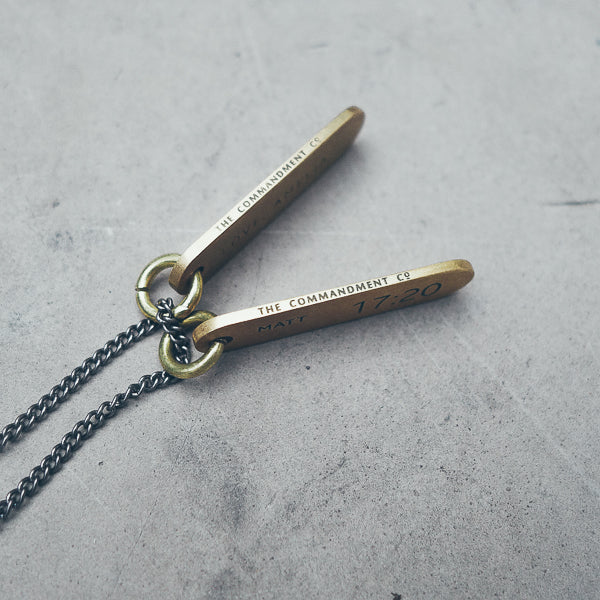Brass Bar Necklace - Accessories by The Commandment Co, The Commandment Co , Singapore Christian gifts shop