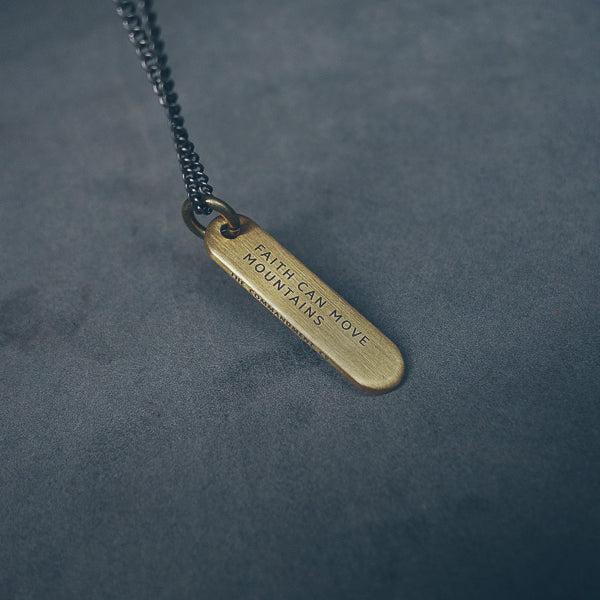 Brass Bar Necklace - Accessories by The Commandment Co, The Commandment Co , Singapore Christian gifts shop