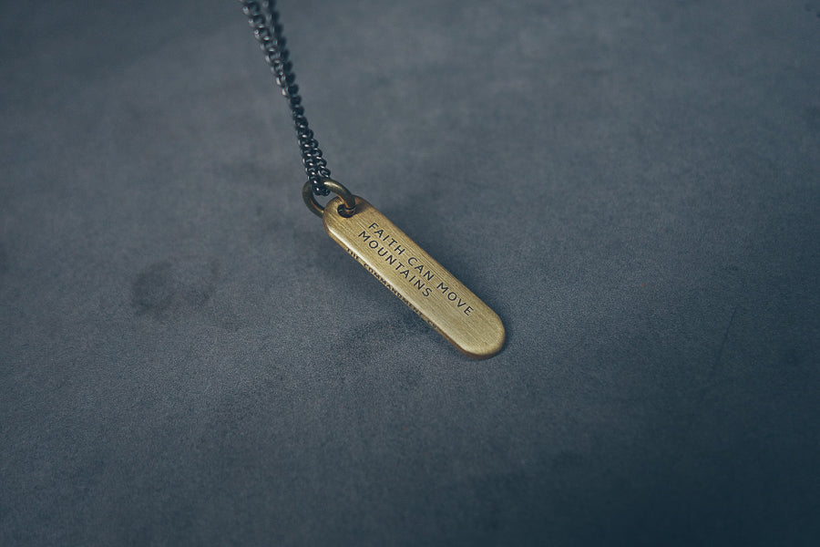 Brass Bar Necklace - Accessories by The Commandment Co, The Commandment Co , Singapore Christian gifts shop