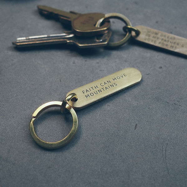 Classic Bar Brass Keychain - Keychain by The Commandment, The Commandment Co , Singapore Christian gifts shop