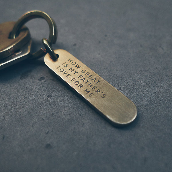 Classic Bar Brass Keychain - Keychain by The Commandment, The Commandment Co , Singapore Christian gifts shop