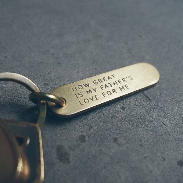 Classic Bar Brass Keychain - Keychain by The Commandment, The Commandment Co , Singapore Christian gifts shop
