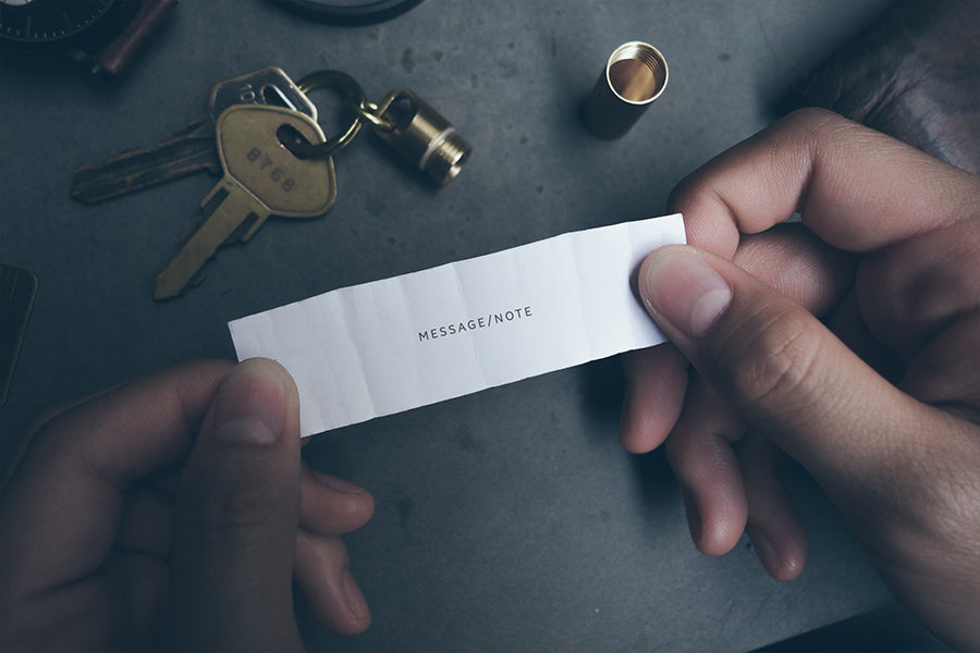 Mini Capsule Brass Keychain - Keychain by The Commandment, The Commandment Co , Singapore Christian gifts shop