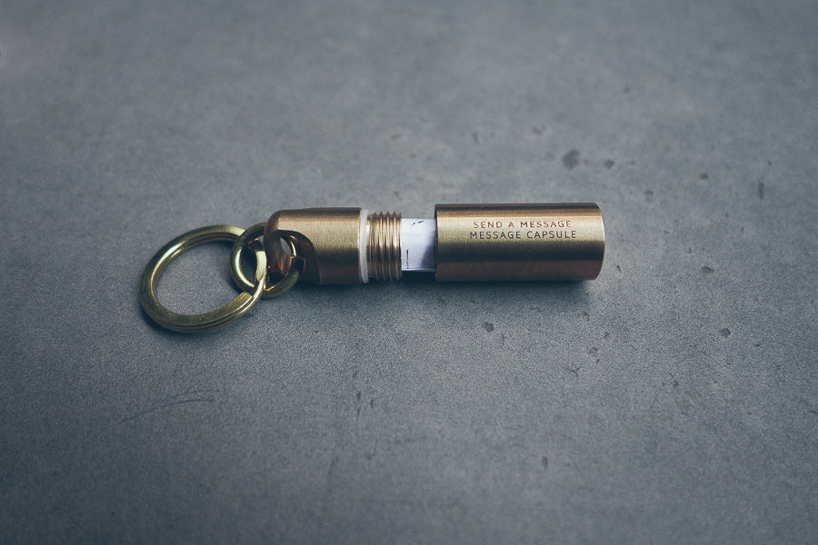 Mini Capsule Brass Keychain - Keychain by The Commandment, The Commandment Co , Singapore Christian gifts shop