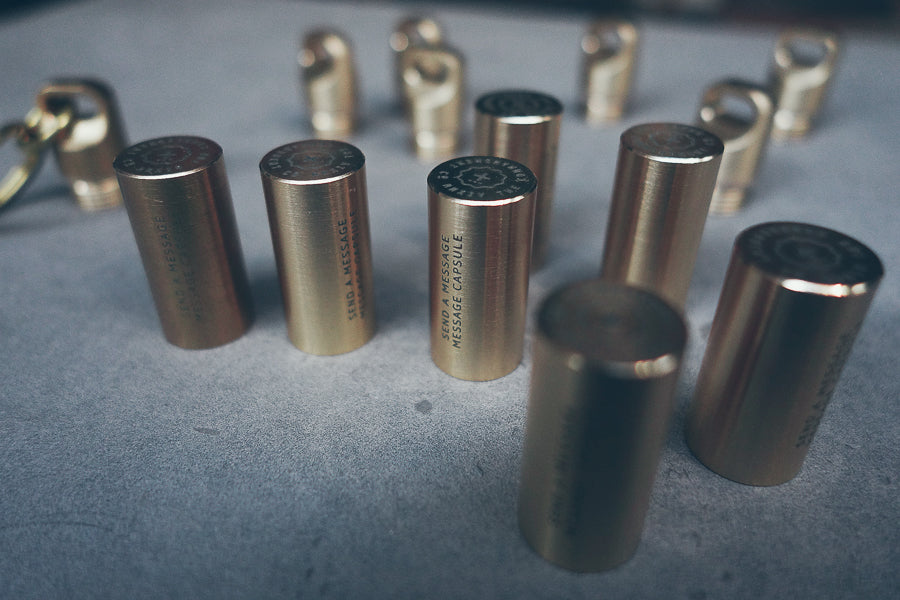 Mini Capsule Brass Keychain - Keychain by The Commandment, The Commandment Co , Singapore Christian gifts shop