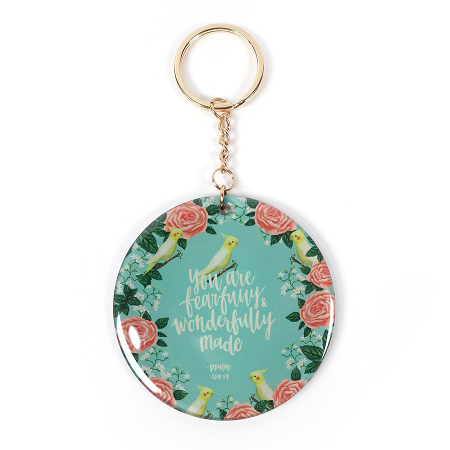 You Are Fearfully And Wonderfully Made {Keychain & Car Charm} - Keychain by The Commandment, The Commandment Co