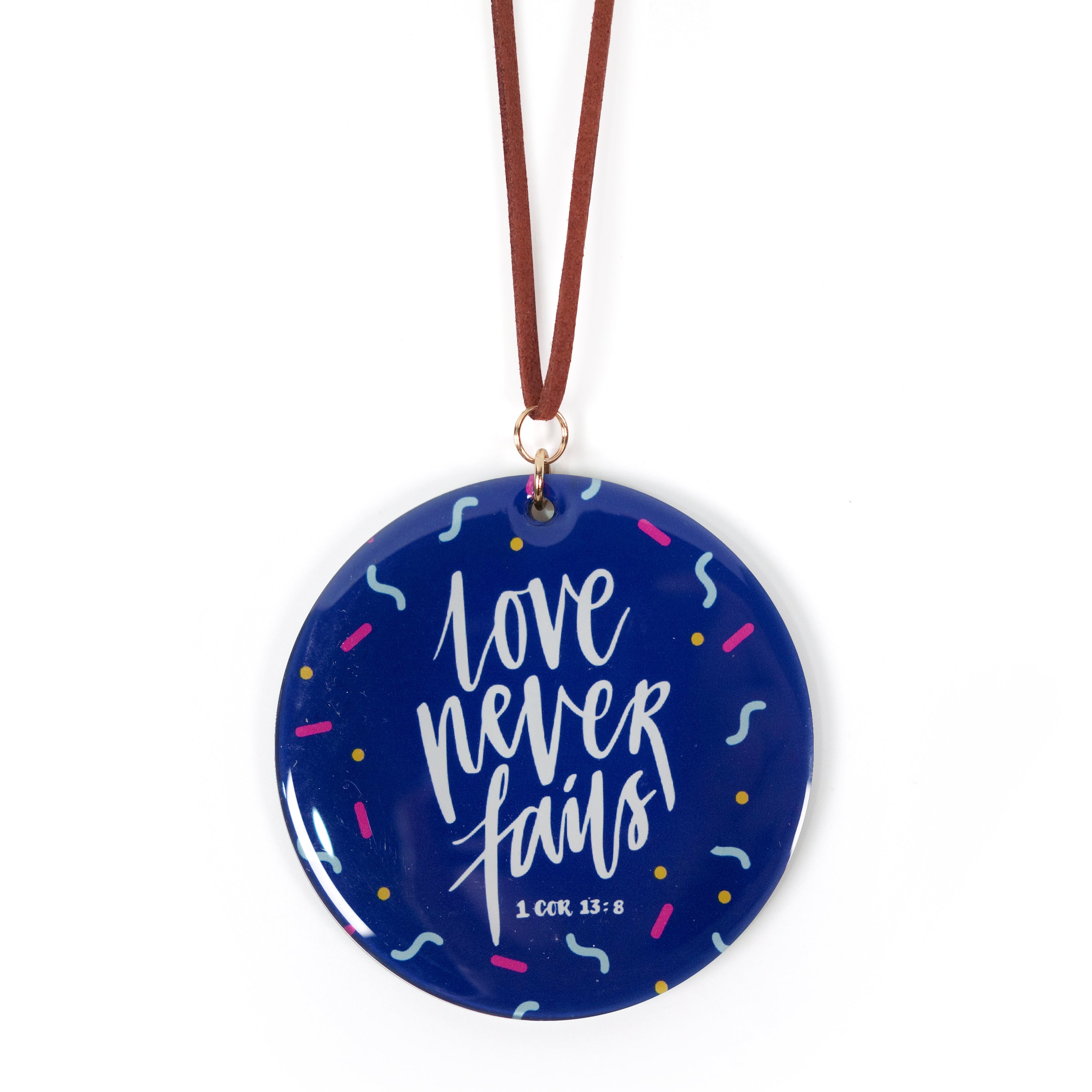 Love Never Fails {Keychain & Car Charm} - Keychain by The Commandment, The Commandment Co , Singapore Christian gifts shop