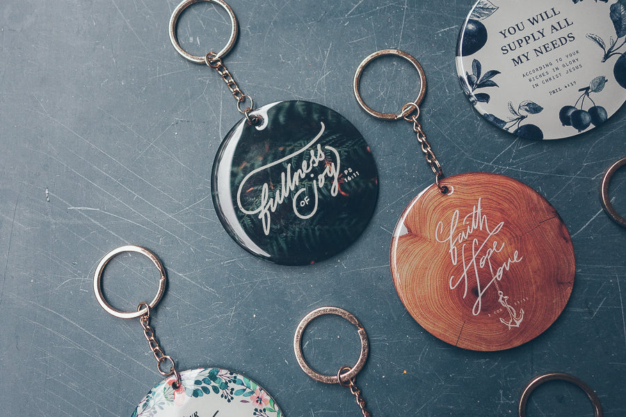 I Can Do All Things Through Him Who Strengthens Me {Keychain & Car Charm} - Keychain by The Commandment, The Commandment Co