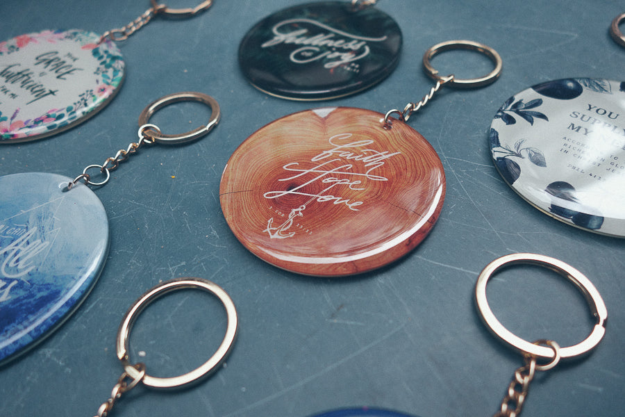 Faith Hope Love {Keychain & Car Charm} - Keychain by The Commandment, The Commandment Co