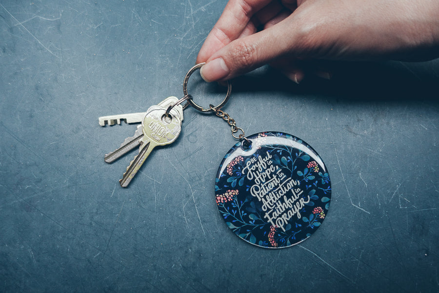 Walk And Not Be Faint {Keychain & Car Charm} - Keychain by The Commandment, The Commandment Co , Singapore Christian gifts shop