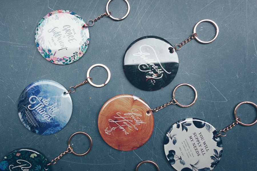 Your Grace Is Sufficient For Me {Keychain & Car Charm} - Keychain by The Commandment, The Commandment Co