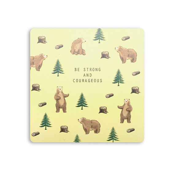 Be Strong and Courageous (HND) {Coasters} - coasters by The Commandment Co, The Commandment Co , Singapore Christian gifts shop