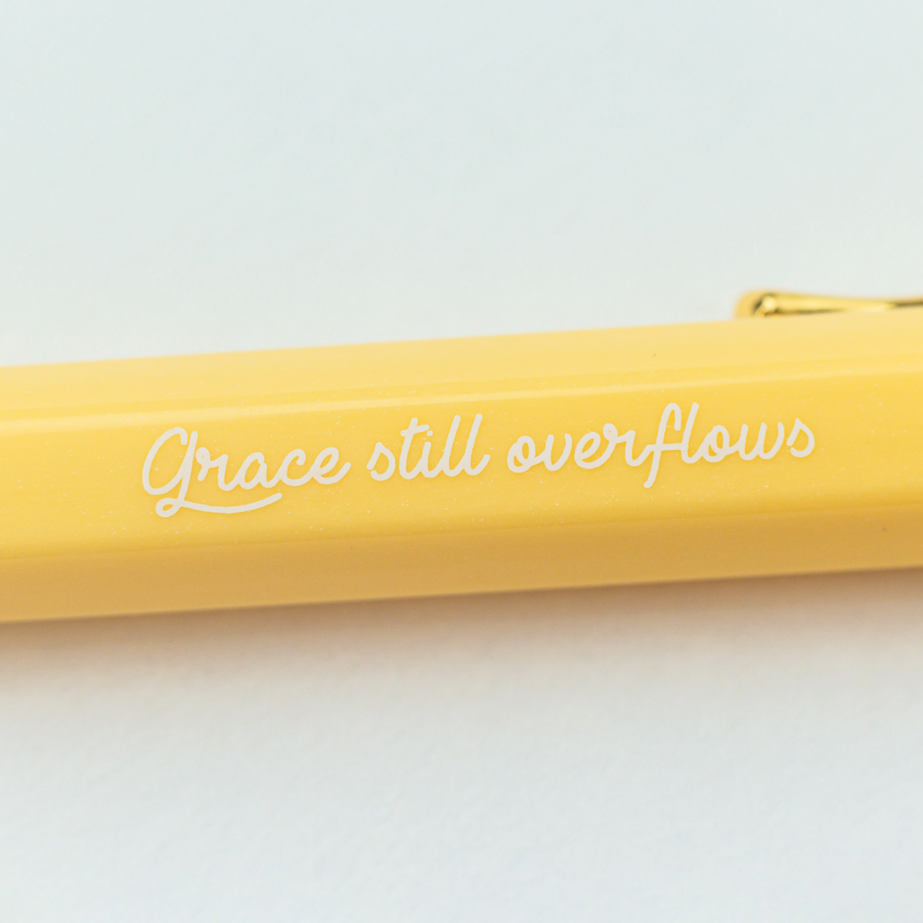 Grace Still Overflows | TBA | Ballpoint Pen - Ballpoint Pen by The Brave Assembly, The Commandment Co , Singapore Christian gifts shop