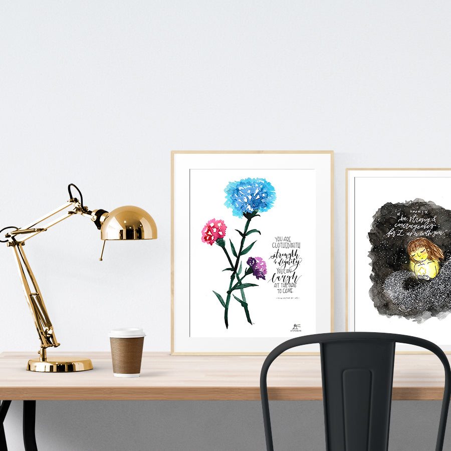 You Are Clothed With Strength And Dignity {Poster} - Posters by A Paper Hope, The Commandment Co , Singapore Christian gifts shop