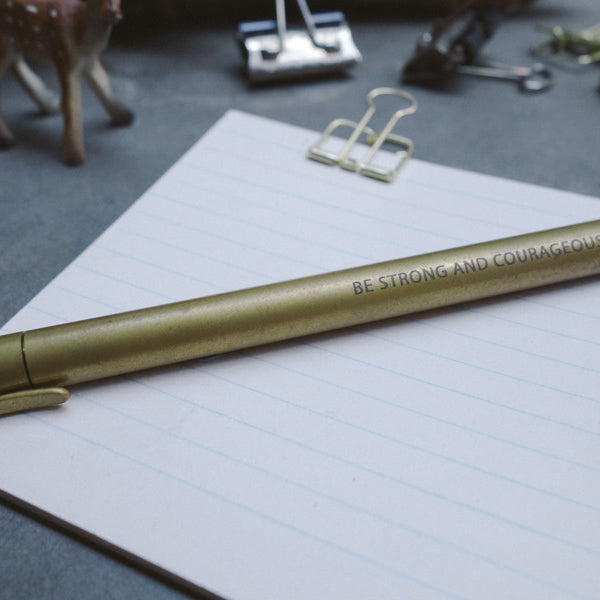 Arise shine for your light has come {Brass Pen} - Brass Pen by The Commandment, The Commandment Co