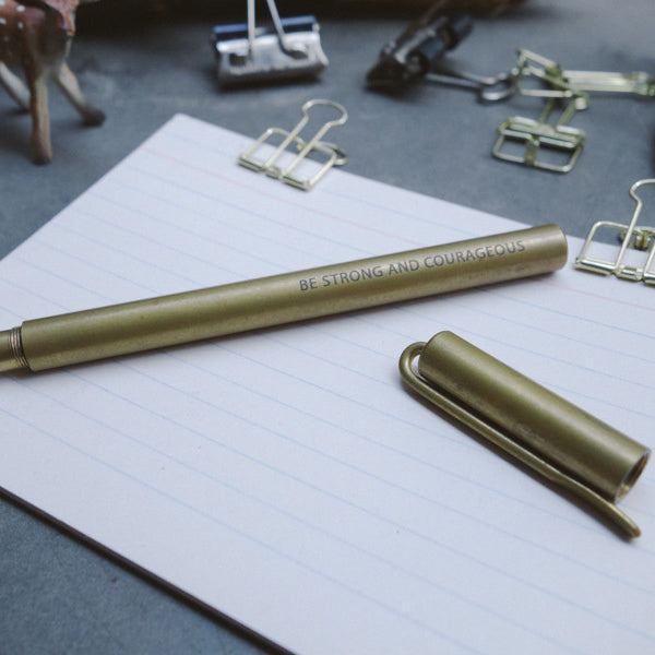 Arise shine for your light has come {Brass Pen} - Brass Pen by The Commandment, The Commandment Co