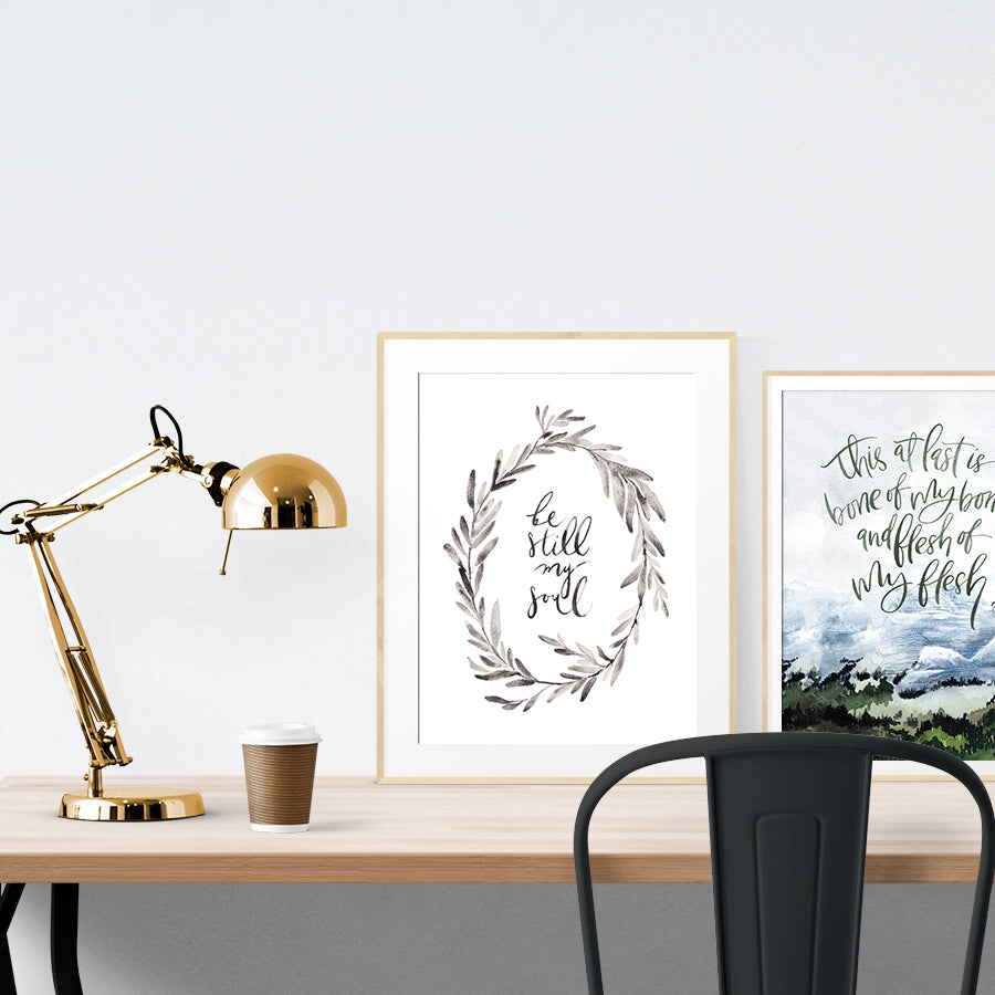 Be Still My Soul {Poster} - Posters by Salt Stains Shop, The Commandment Co