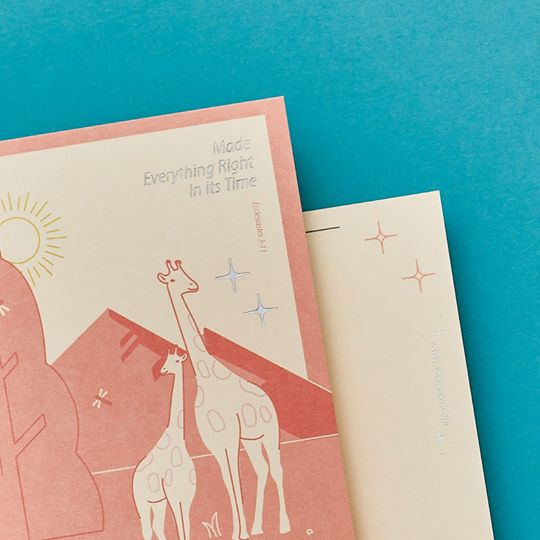 Made Everything Right In Its Time 萬物美好 (Pink) {Card} - Cards by Sunngift (森日禮), The Commandment Co , Singapore Christian gifts shop