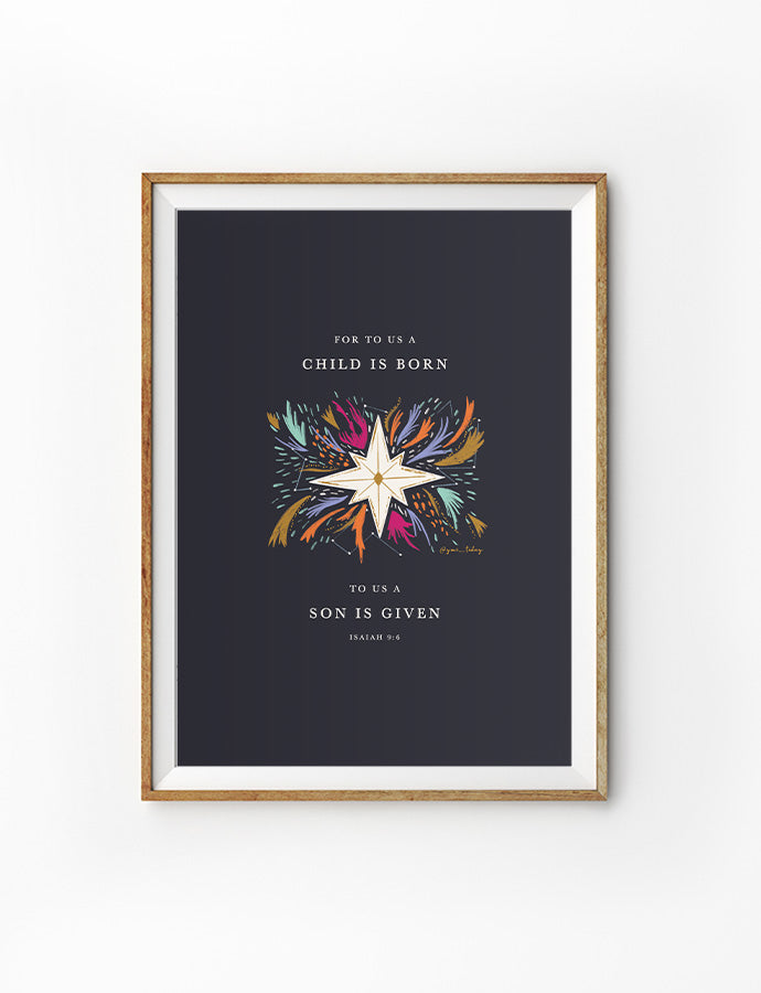 A Child is Born {Poster} - Posters by YMI, The Commandment Co