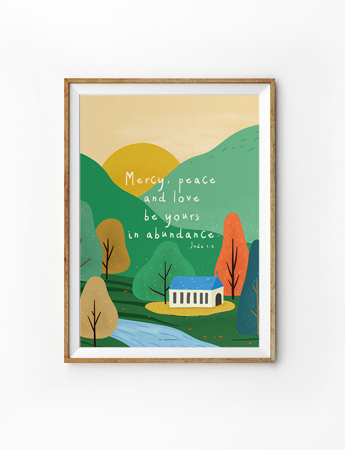 Mercy, Peace and Love {Poster} - Posters by The Commandment Co, The Commandment Co , Singapore Christian gifts shop