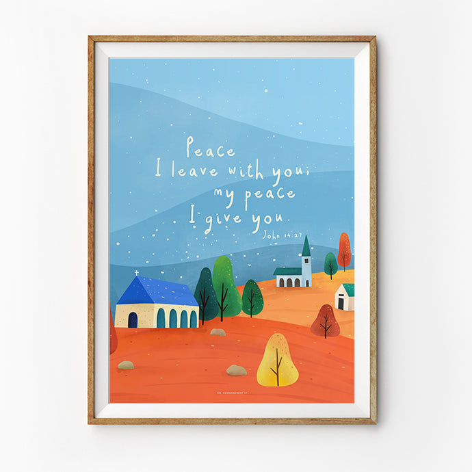 My Peace I Give You {Poster} - Posters by The Commandment Co, The Commandment Co , Singapore Christian gifts shop