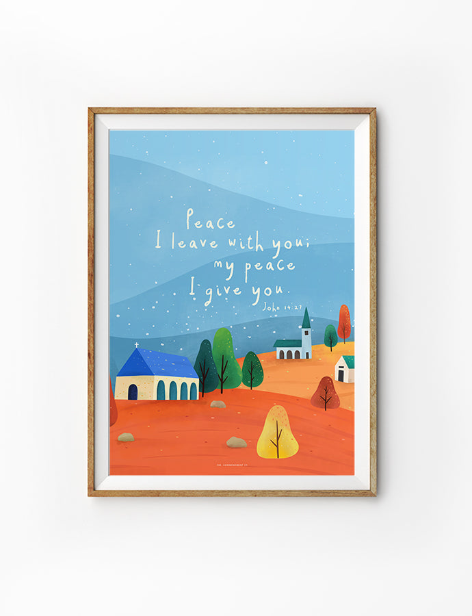 My Peace I Give You {Poster} - Posters by The Commandment Co, The Commandment Co , Singapore Christian gifts shop