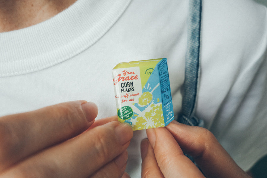 Grace Cereals {LOVE SUPERMARKET Pin} - Accessories by Hey New Day, The Commandment Co , Singapore Christian gifts shop