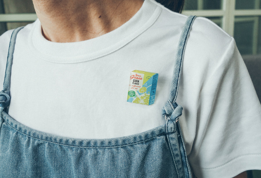 Grace Cereals {LOVE SUPERMARKET Pin} - Accessories by Hey New Day, The Commandment Co , Singapore Christian gifts shop