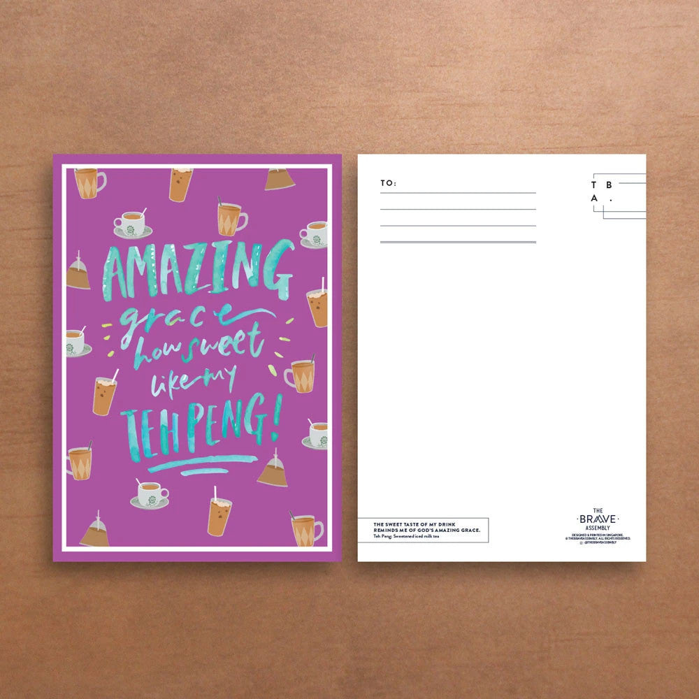 Amazing Grace, Sweet Like Teh Peng{Card} - Cards by The Brave Assembly, The Commandment Co