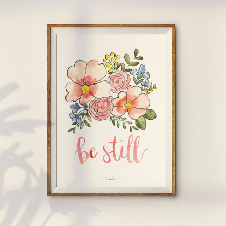 Be Still {Poster} - Posters by Small Hours Shop, The Commandment Co
