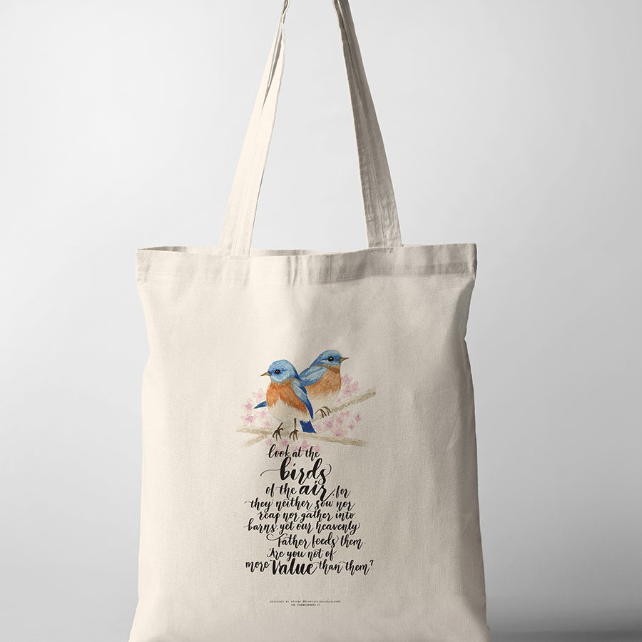 Birds {Tote Bag} - tote bag by heartstringsincolours, The Commandment Co , Singapore Christian gifts shop