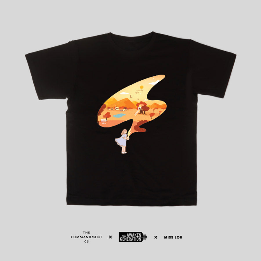 Candlelight (T-Shirt & Keychain Set) - T-shirt by The Commandment, The Commandment Co , Singapore Christian gifts shop