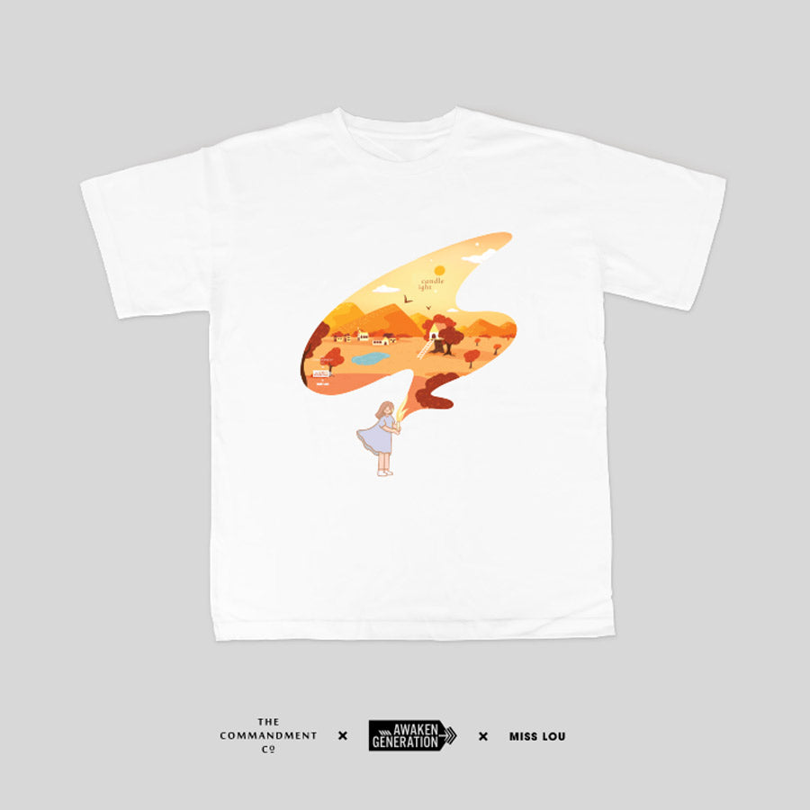 Candlelight (T-Shirt & Keychain Set) - T-shirt by The Commandment, The Commandment Co , Singapore Christian gifts shop