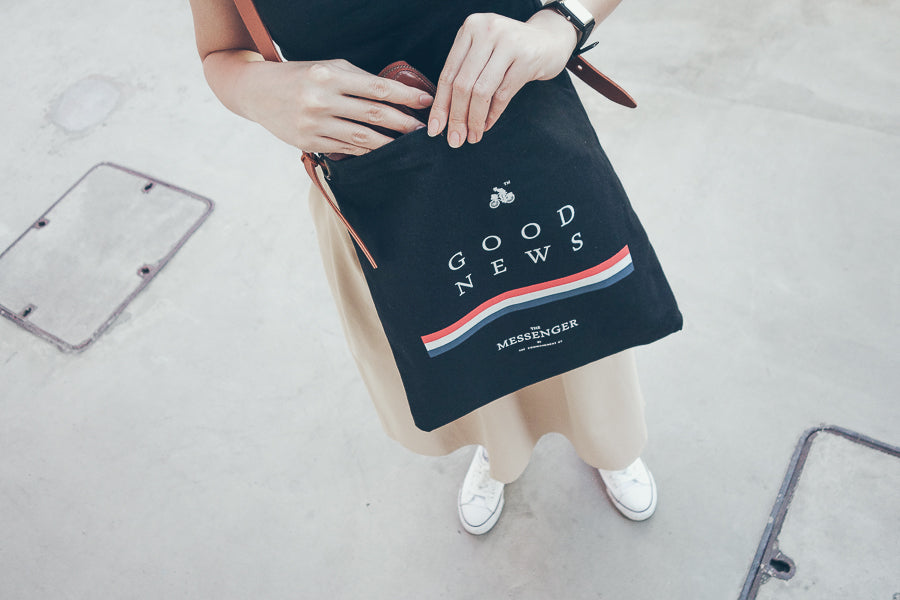 Good News {Sling Bag} - tote bag by The Messenger by TCCO, The Commandment Co , Singapore Christian gifts shop