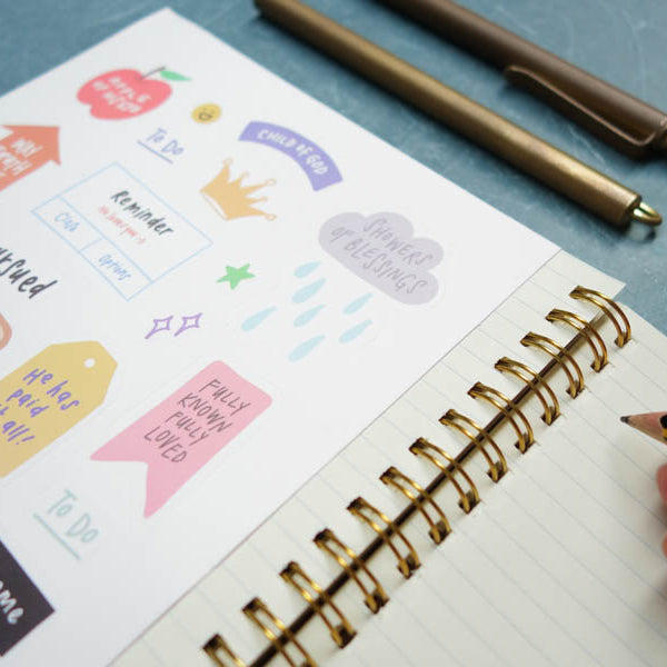 Peace | Journaling Sticker Sheet - Stickers by The Commandment Co, The Commandment Co , Singapore Christian gifts shop