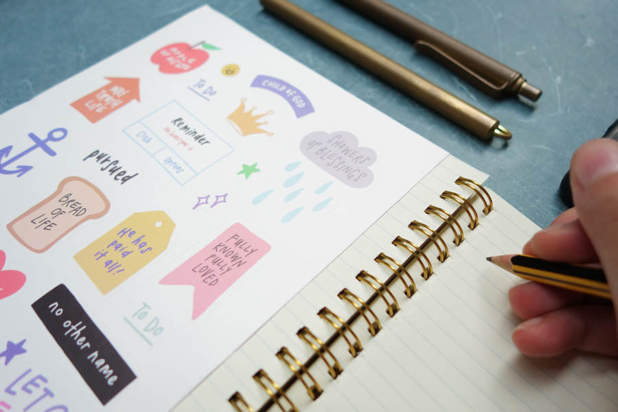 Peace | Journaling Sticker Sheet - Stickers by The Commandment Co, The Commandment Co , Singapore Christian gifts shop