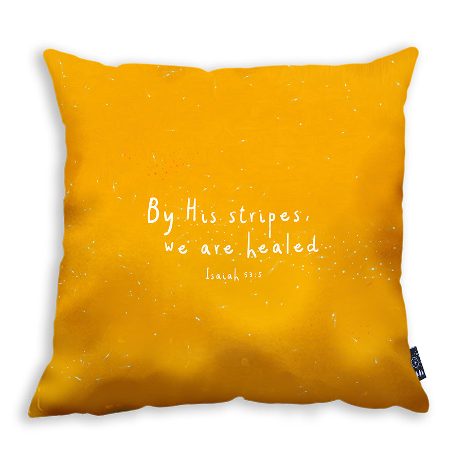 By His stripes, We are Healed {Cushion Cover} - Cushion Covers by The Commandment Co, The Commandment Co , Singapore Christian gifts shop