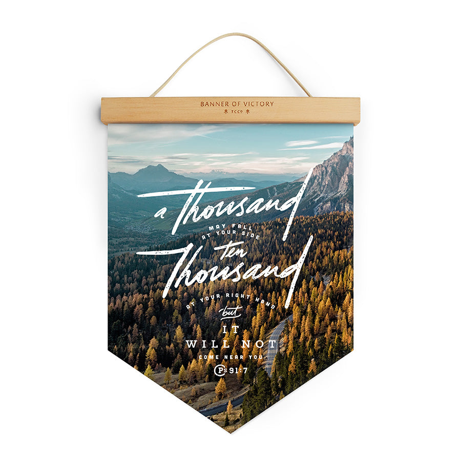 A Thousand Ten Thousand {Banner of Victory} - Banners by The Commandment Co, The Commandment Co , Singapore Christian gifts shop