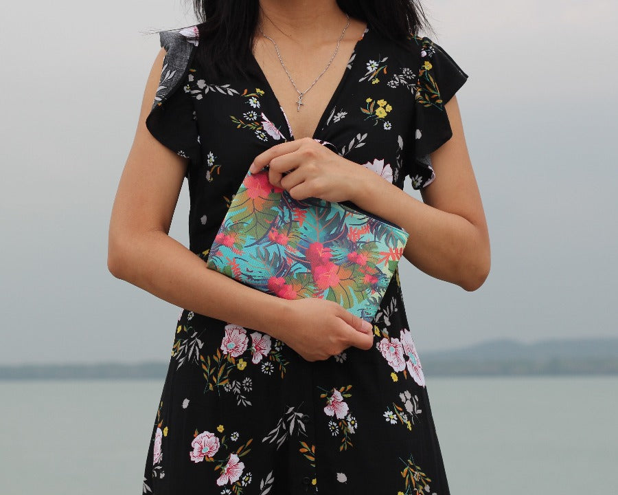 Colourful Palm {Pouch} - Pouch by Foi en Dieu, The Commandment Co , Singapore Christian gifts shop