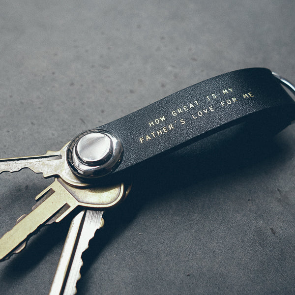 Leather Key Organizer - Keychain by The Messenger by TCCO, The Commandment Co , Singapore Christian gifts shop